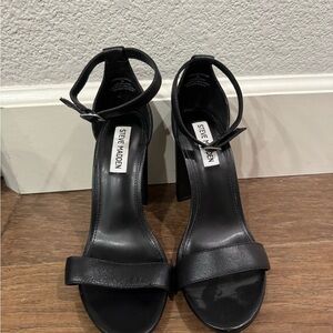 Steve Madden Elegant Black Ankle Strap Heels